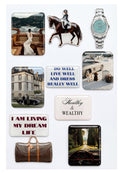 Old Money Aesthetic Manifestation 3D Sticker Set