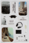 TRAVELING IS A FORM OF THERAPY 3D Sticker Set