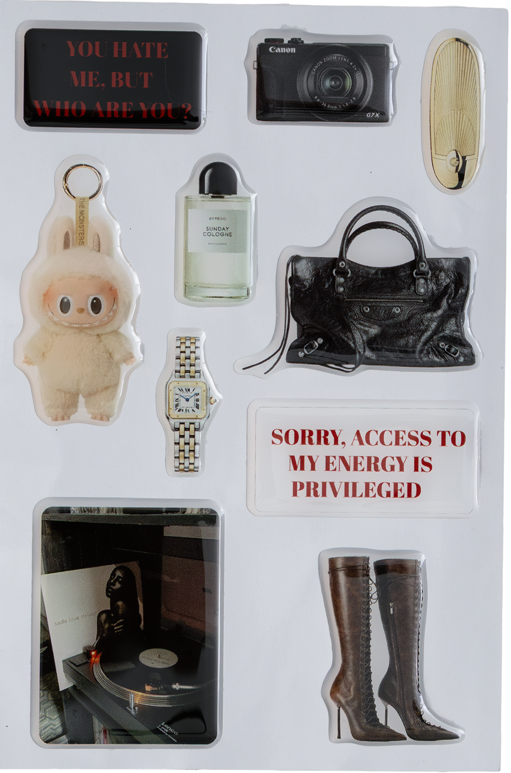 ACCESS PRIVILEGED  3D Sticker Set